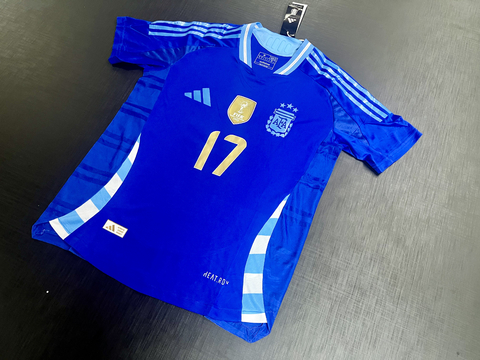 Camiseta Argentina Suplente Azul 2024/25 Heatrdy Garnacho 17