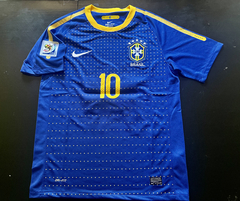 Camiseta RETRO Brasil Suplente 2010 Azul Kaka