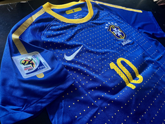Imagen de Camiseta RETRO Brasil Suplente 2010 Azul Kaka