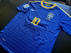 Camiseta RETRO Brasil Suplente 2010 Azul Kaka - tienda online