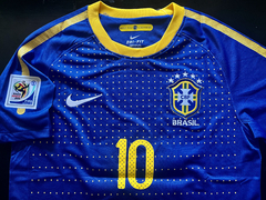 Camiseta RETRO Brasil Suplente 2010 Azul Kaka