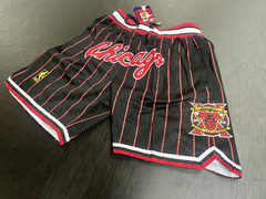 Short NBA Chicago Bulls Negro (bolsillos con cierres)