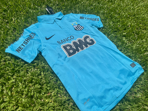 Camiseta RETRO Santos Suplente 2012/13 Celeste Neymar Jr