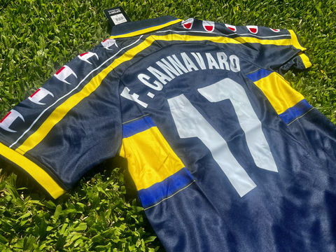 Camiseta RETRO Parma Suplente 1999/00 Azul Cannavaro