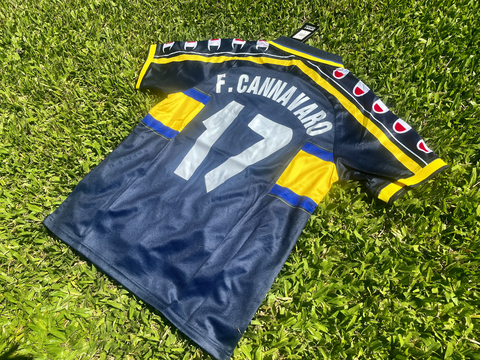 Camiseta RETRO Parma Suplente 1999/00 Azul Cannavaro