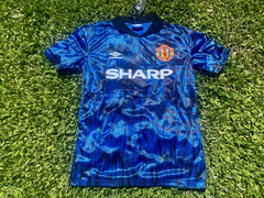 Camiseta RETRO Manchester United Suplente 1992/93 Azul Cantona - comprar online