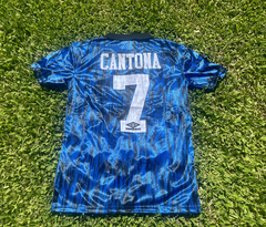 Camiseta RETRO Manchester United Suplente 1992/93 Azul Cantona - tienda online