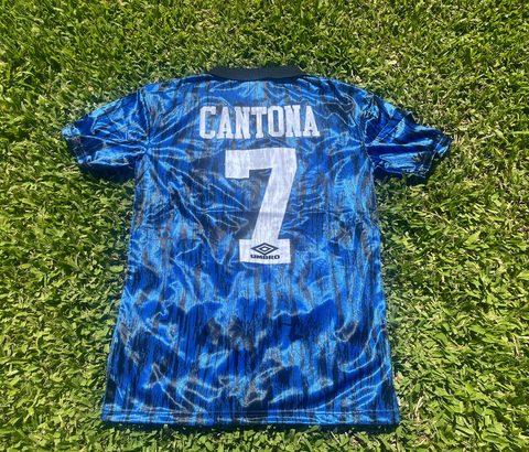 Camiseta RETRO Manchester United Suplente 1992/93 Azul Cantona