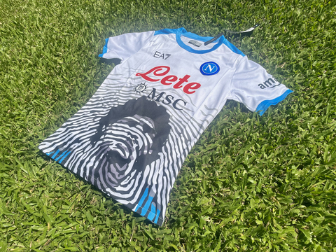 Camiseta Napoli Blanca 2021/22 Homenaje a Maradona