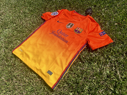 Camiseta RETRO Barcelona Suplente 2012/13 Amarilla y Naranja Messi