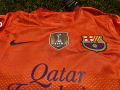 Camiseta RETRO Barcelona Suplente 2012/13 Amarilla y Naranja Messi - tienda online