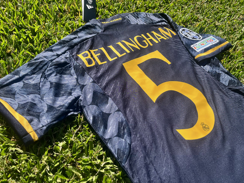 Camiseta Real Madrid HeatRdy Suplente 2023/24 Negra Bellingham