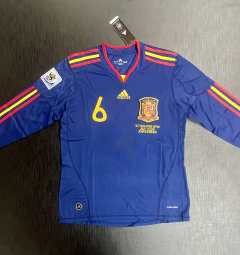 Camiseta RETRO Manga Larga España Suplente 2010 Iniesta 6 - comprar online