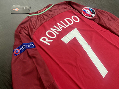 Imagen de Camiseta RETRO Manga Larga Portugal Titular 2016 Ronaldo 7