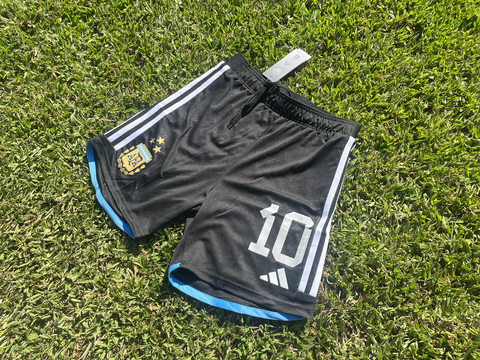 Short Argentina HeatRdy Negro 2023/24 con el 10 (Messi)
