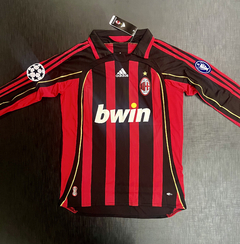 Camiseta RETRO Manga Larga Milan 2006/07 Titular Kakak 22 en internet
