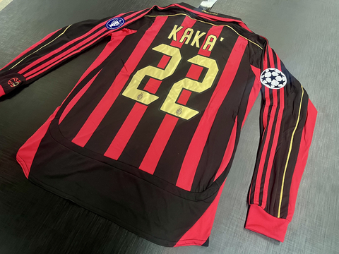 Camiseta RETRO Manga Larga Milan 2006/07 Titular Kakak 22