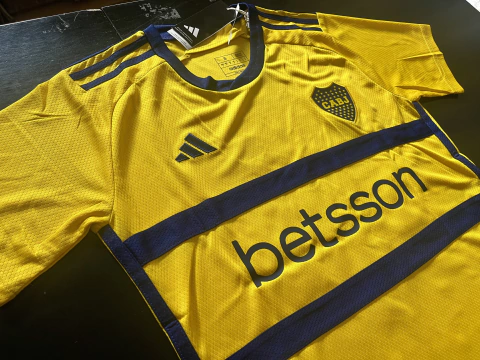 Camiseta Boca Suplente Amarilla Barco 2023/24