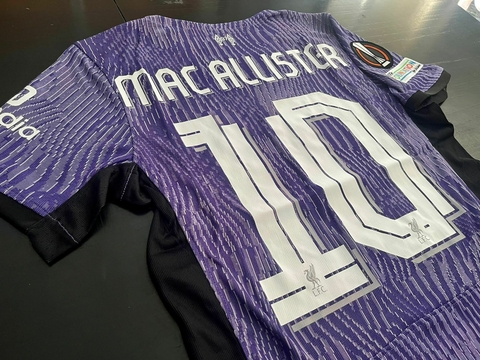 Camiseta Liverpool DRI FIT Suplente Mac Allister 2023/24 Violeta Match