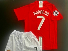 Kit de Niños Retro Manchester United Titular Ronaldo 2007/08 - Janisal Deportes
