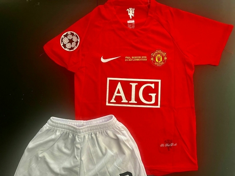 Kit de Niños Retro Manchester United Titular Ronaldo 2007/08