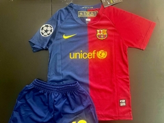 Kit de Niños Retro Barcelona Titular Messi 2008/09 - tienda online
