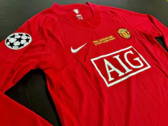 Camiseta Manchester United Retro Titular Ronaldo 2007/08 Manga Larga en internet