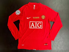 Camiseta Manchester United Retro Titular Ronaldo 2007/08 Manga Larga - Janisal Deportes