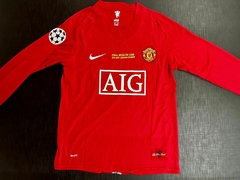 Camiseta Manchester United Retro Titular Ronaldo 2007/08 Manga Larga - tienda online