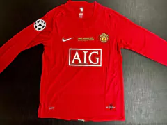 Camiseta Manchester United Retro Titular Ronaldo 2007/08 Manga Larga - tienda online