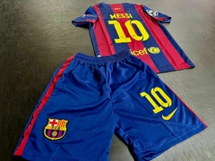Kit de Niños Retro Barcelona Titular Messi 2014/15