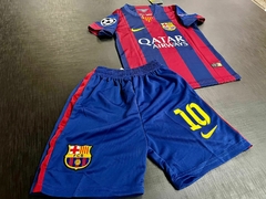 Kit de Niños Retro Barcelona Titular Messi 2014/15 - Janisal Deportes