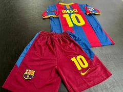 Kit de Niños Retro Barcelona Titular Messi 2010/11