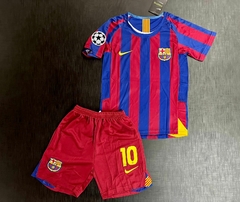 Kit de Niños Retro Barcelona Titular Ronaldinho 2005/06 - tienda online