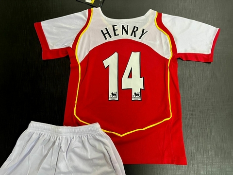 Kit de Niños Retro Arsenal Titular Henry 2004/05