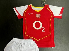 Kit de Niños Retro Arsenal Titular Henry 2004/05 - Janisal Deportes