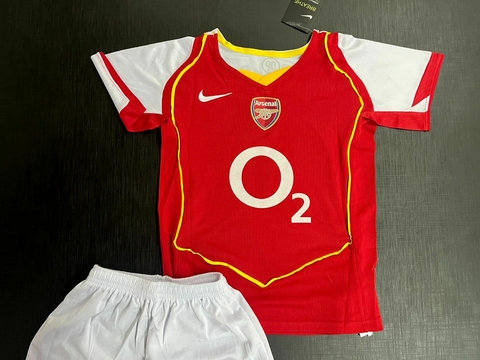Kit de Niños Retro Arsenal Titular Henry 2004/05