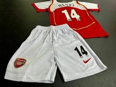 Kit de Niños Retro Arsenal Titular Henry 2004/05