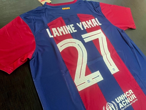 Camiseta Barcelona 2023/24 Titular Lamine Yamal 27