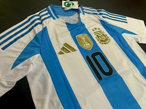 Camiseta Argentina Titular Messi 2024/25 Heatrdy