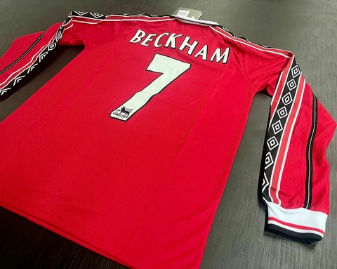 Camiseta RETRO Manga Larga Manchester United Titular 1998/99 Beckham