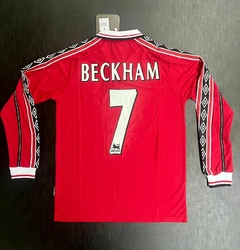 Camiseta RETRO Manga Larga Manchester United Titular 1998/99 Beckham - Janisal Deportes
