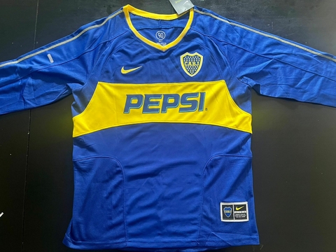 Camiseta RETRO Manga Larga Boca Titular Donnet 2003