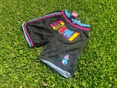 Short NBA Miami Heats Negro (bolsillos con cierres)