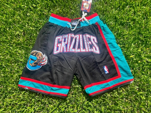 Short NBA Memphis Grizzlies Negro (bolsillos con cierres)
