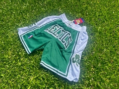 Short NBA Boston Celtics Verde y Blanco (bolsillos con cierres)