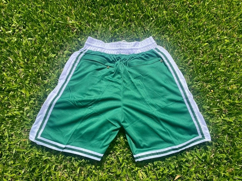 Short NBA Boston Celtics Verde y Blanco (bolsillos con cierres)