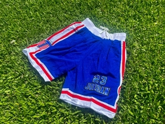 Short NBA Tune Squad Azul Jordan (bolsillos con cierres)