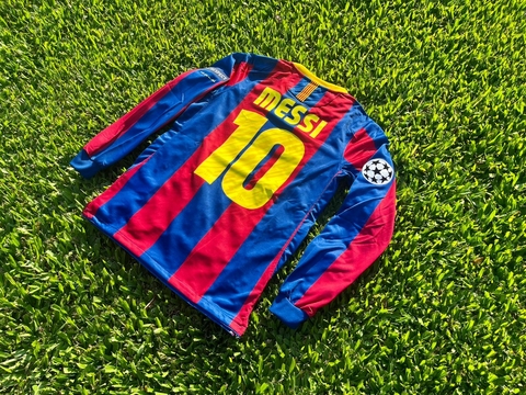 Camiseta RETRO Barcelona Manga Larga Titular Messi 2010/11