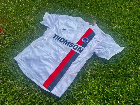 Camiseta RETRO PSG Suplente Blanca Ronaldinho 2002/03